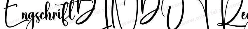 EngschriftDINDOT Regular字体转换